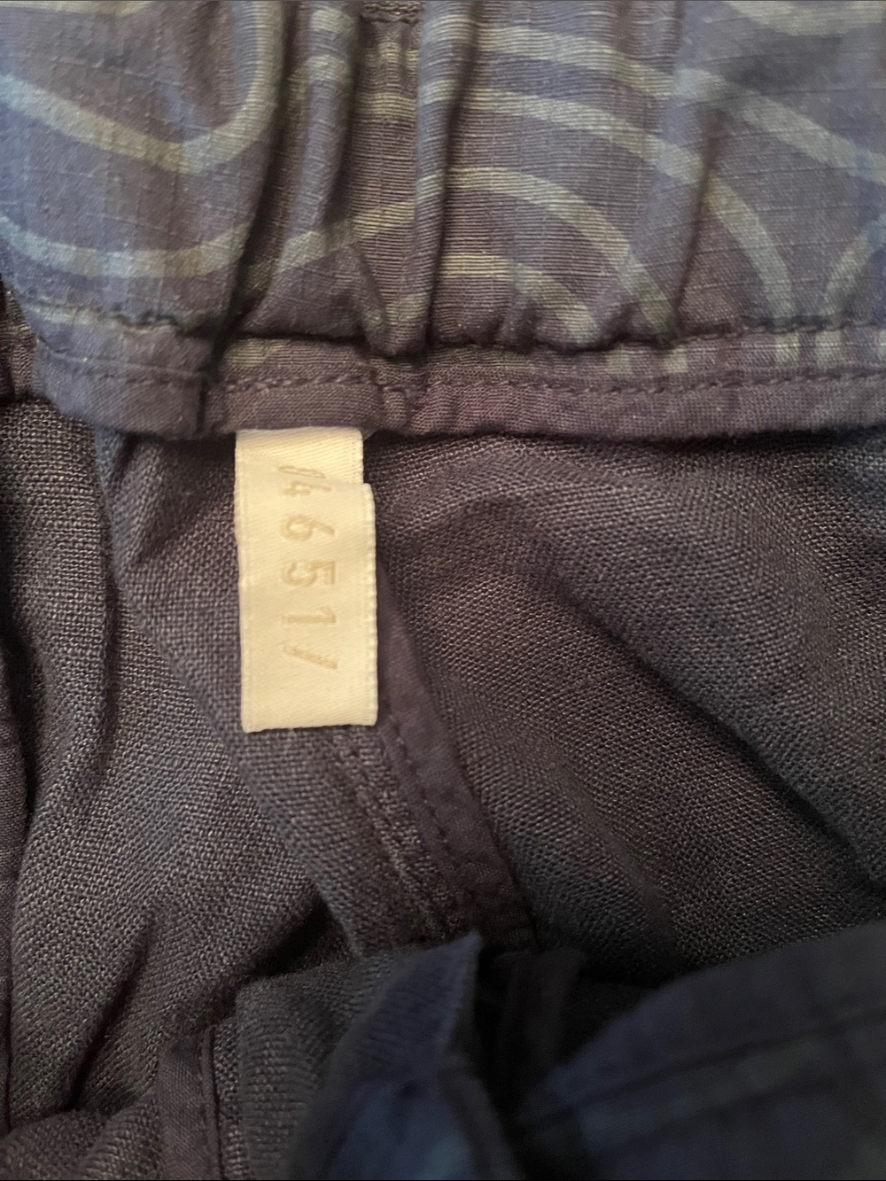 04651/Trip in a Bag Linen pants beach pants in navy size large - Picture 6 of 7